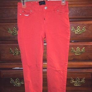red celebrity pink jeans